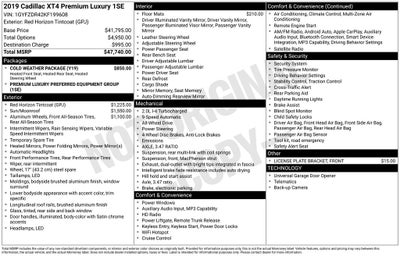 2019 Cadillac XT4 Premium Luxury