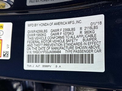 2018 Honda Accord EX-L