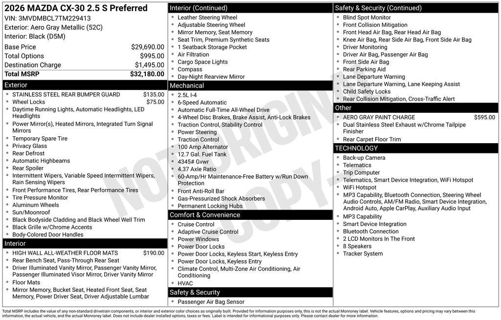 2026 Mazda Mazda CX-30 2.5 S Preferred