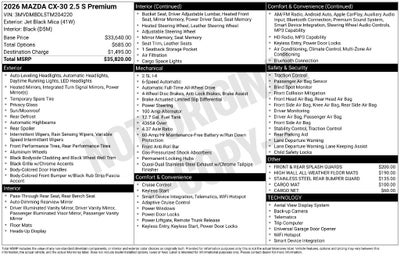 2026 Mazda Mazda CX-30 2.5 S Premium AWD