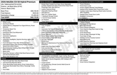 2026 Mazda Mazda CX-50 Hybrid Premium AWD