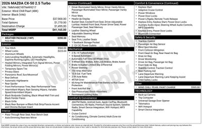 2026 Mazda Mazda CX-50 2.5 Turbo AWD