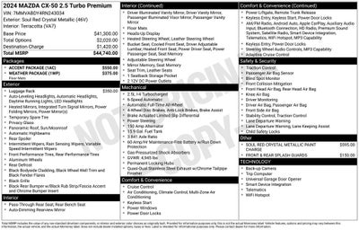 2024 Mazda Mazda CX-50 2.5 Turbo Premium Package