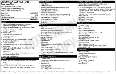 2025 Mazda Mazda CX-50 2.5 Turbo Premium Plus Package