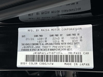 2026 Mazda Mazda3 Sedan 2.5 S Preferred