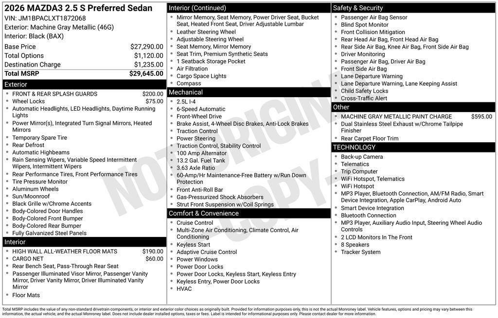 2026 Mazda Mazda3 2.5 S Preferred