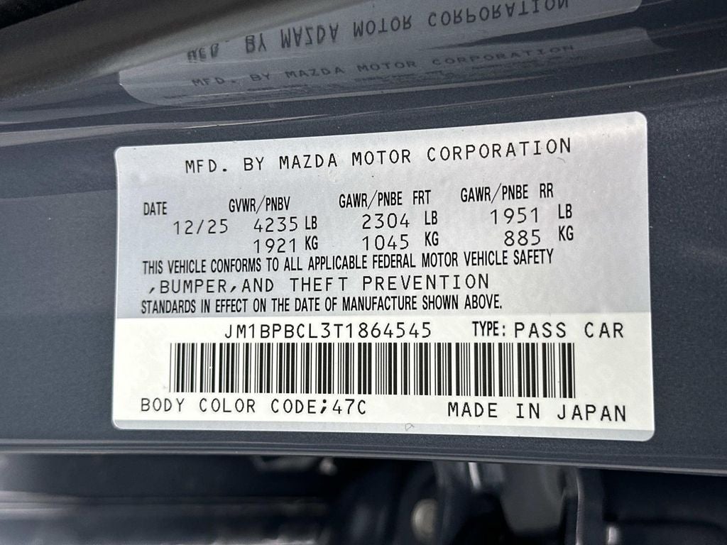 2026 Mazda Mazda3 Sedan 2.5 S Carbon Edition AWD