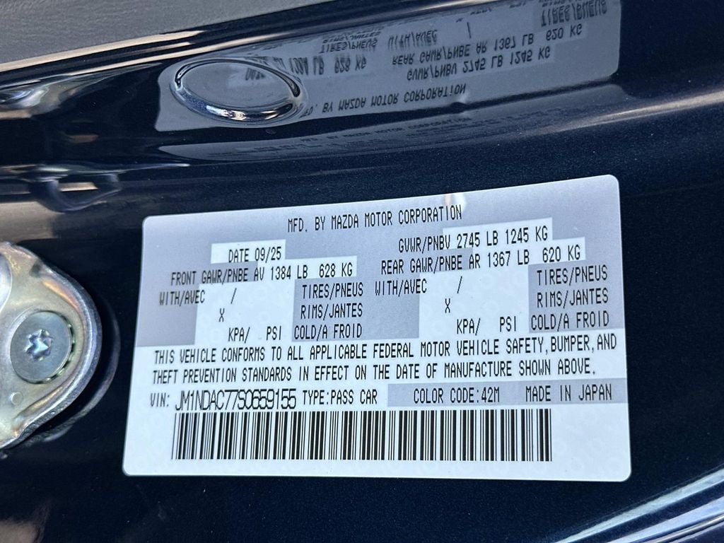 2025 Mazda Mazda MX-5 Miata Club