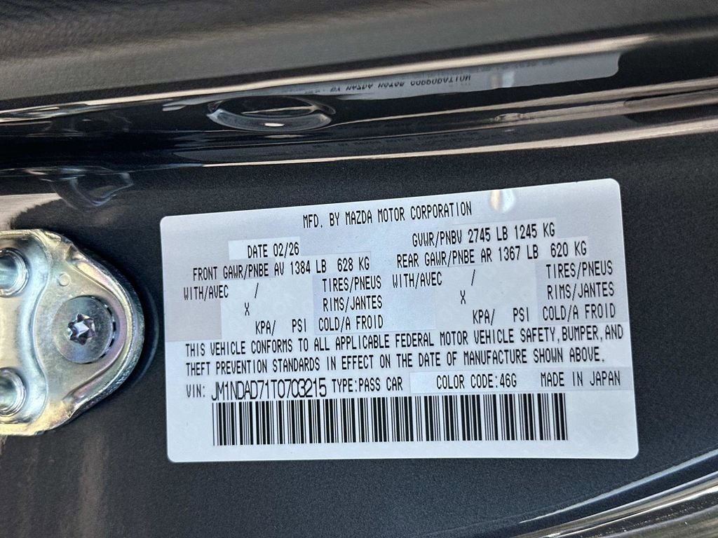 2026 Mazda Mazda MX-5 Miata Grand Touring