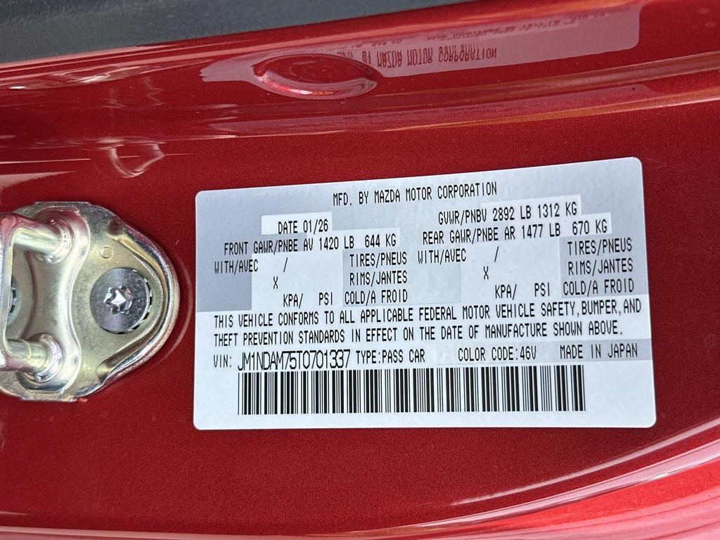 2026 Mazda Mazda MX-5 Miata RF Grand Touring