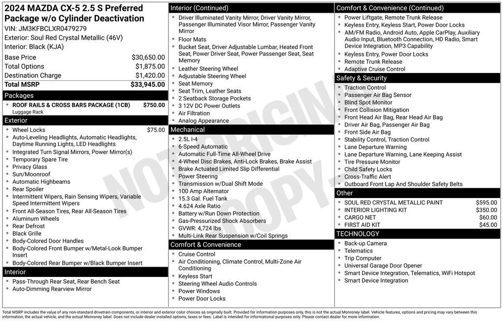 2024 Mazda Mazda CX-5 2.5 S Preferred Package