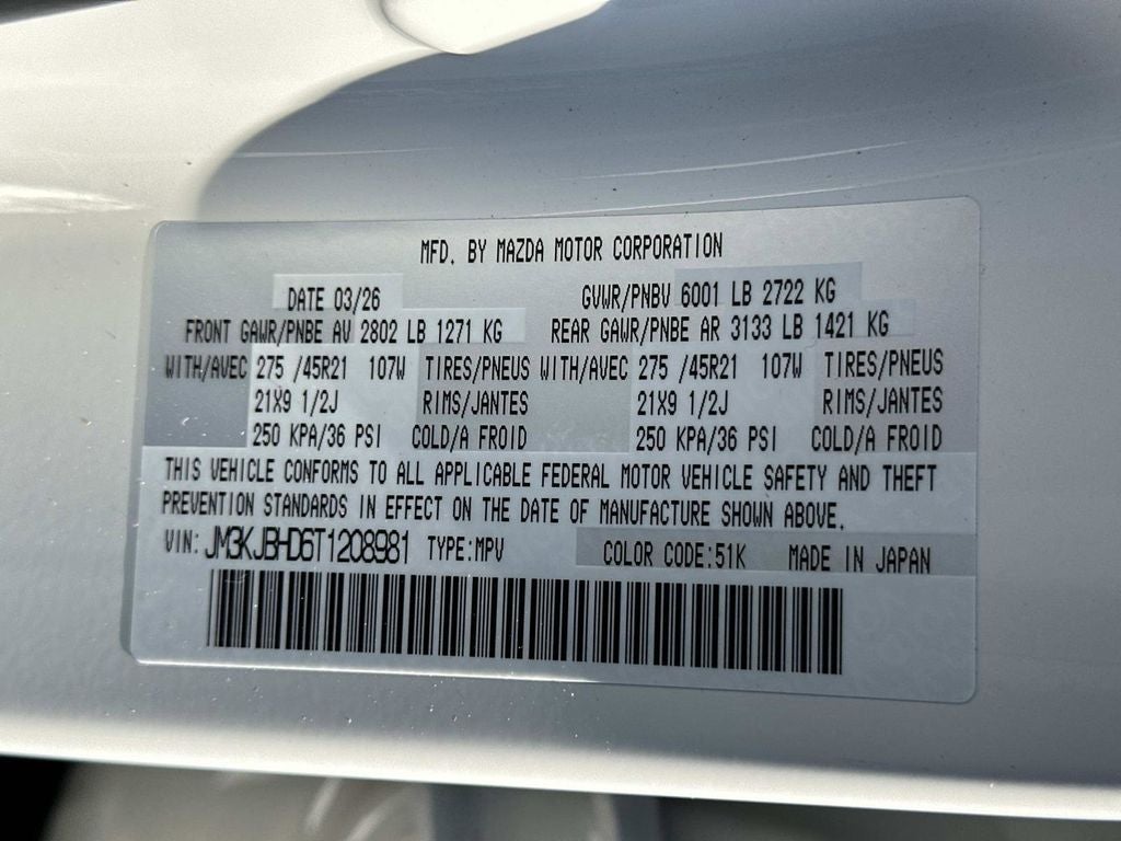 2026 Mazda Mazda CX-70 3.3 Turbo Preferred AWD