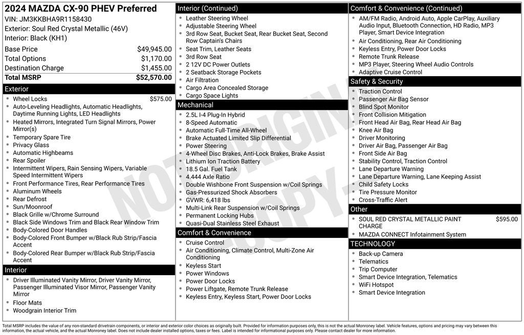 2024 Mazda Mazda CX-90 PHEV Preferred