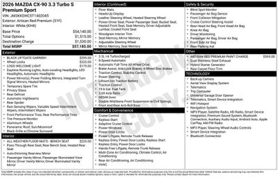 2026 Mazda Mazda CX-90 3.3 Turbo S Premium