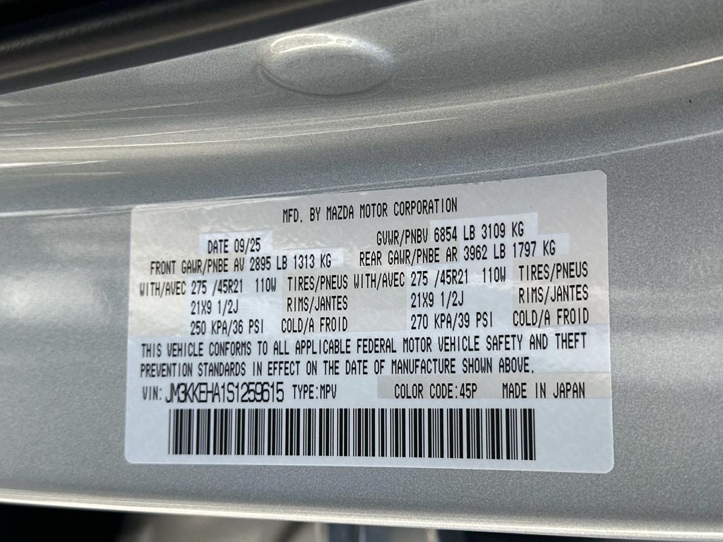 2025 Mazda Mazda CX-90 Plug-In Hybrid Premium Plus AWD