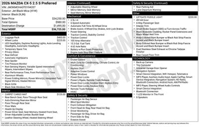 2026 Mazda Mazda CX-5 2.5 S Preferred AWD