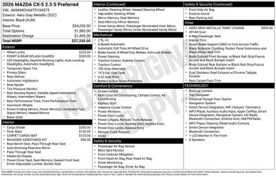 2026 Mazda Mazda CX-5 2.5 S Preferred AWD
