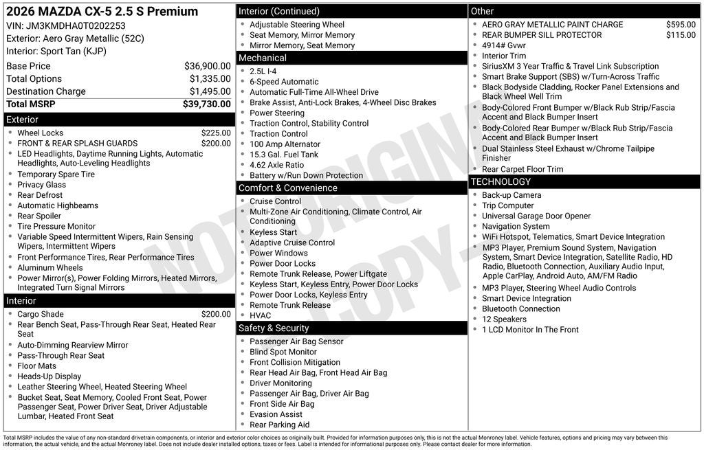 2026 Mazda Mazda CX-5 2.5 S Premium