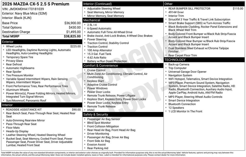 2026 Mazda Mazda CX-5 2.5 S Premium