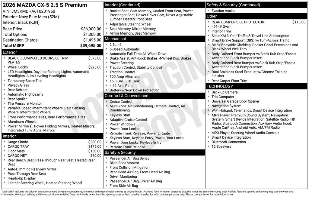 2026 Mazda Mazda CX-5 2.5 S Premium
