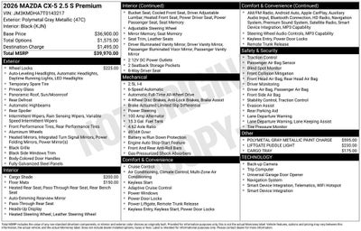 2026 Mazda Mazda CX-5 2.5 S Premium AWD