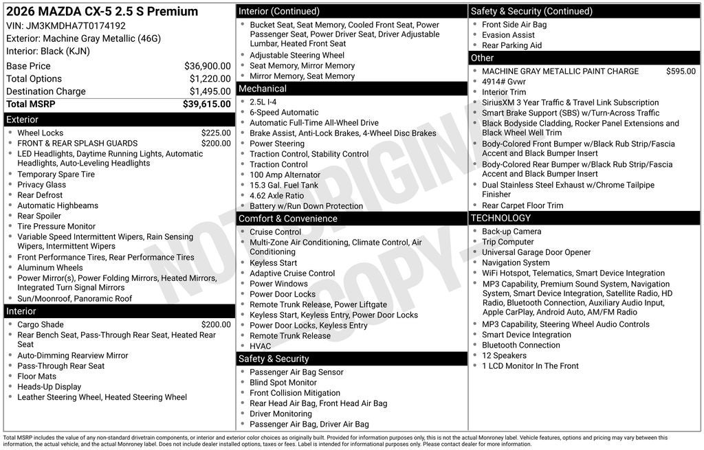 2026 Mazda Mazda CX-5 2.5 S Premium