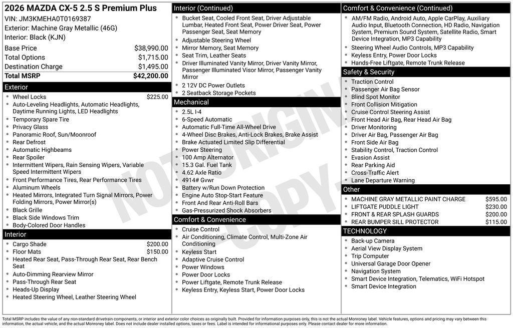 2026 Mazda Mazda CX-5 2.5 S Premium Plus