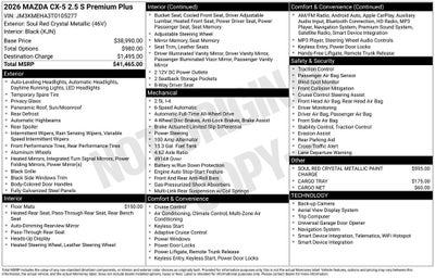 2026 Mazda Mazda CX-5 2.5 S Premium Plus AWD