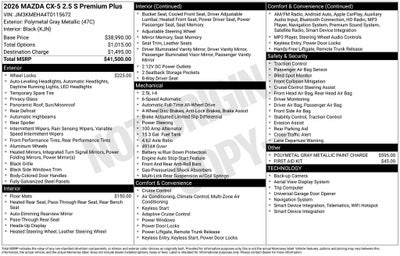 2026 Mazda Mazda CX-5 2.5 S Premium Plus AWD