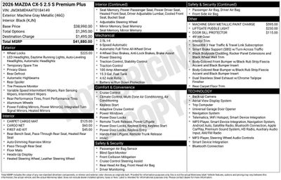2026 Mazda Mazda CX-5 2.5 S Premium Plus