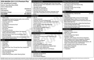 2026 Mazda Mazda CX-5 2.5 S Premium Plus