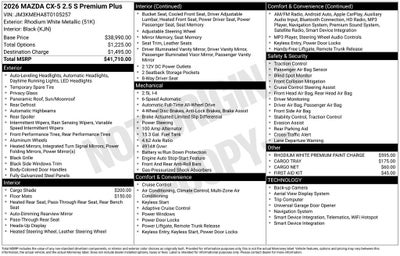 2026 Mazda Mazda CX-5 2.5 S Premium Plus AWD