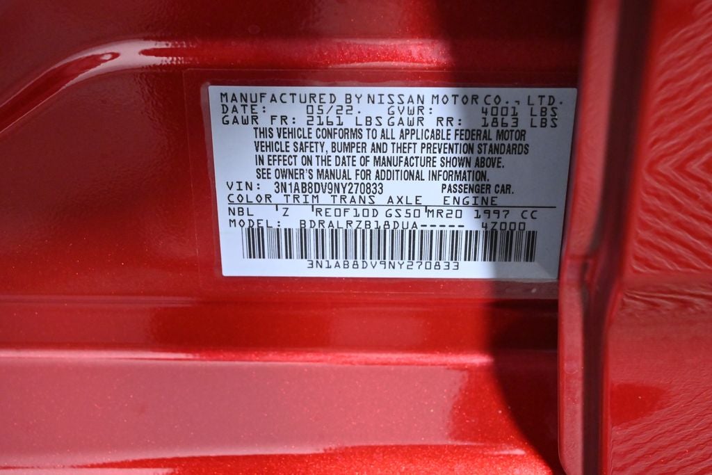 2022 Nissan Sentra SR Nissan Certified