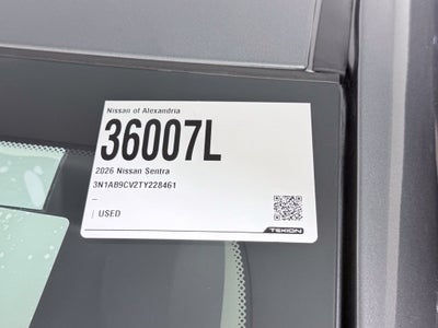 2026 Nissan Sentra SV Nissan Certified