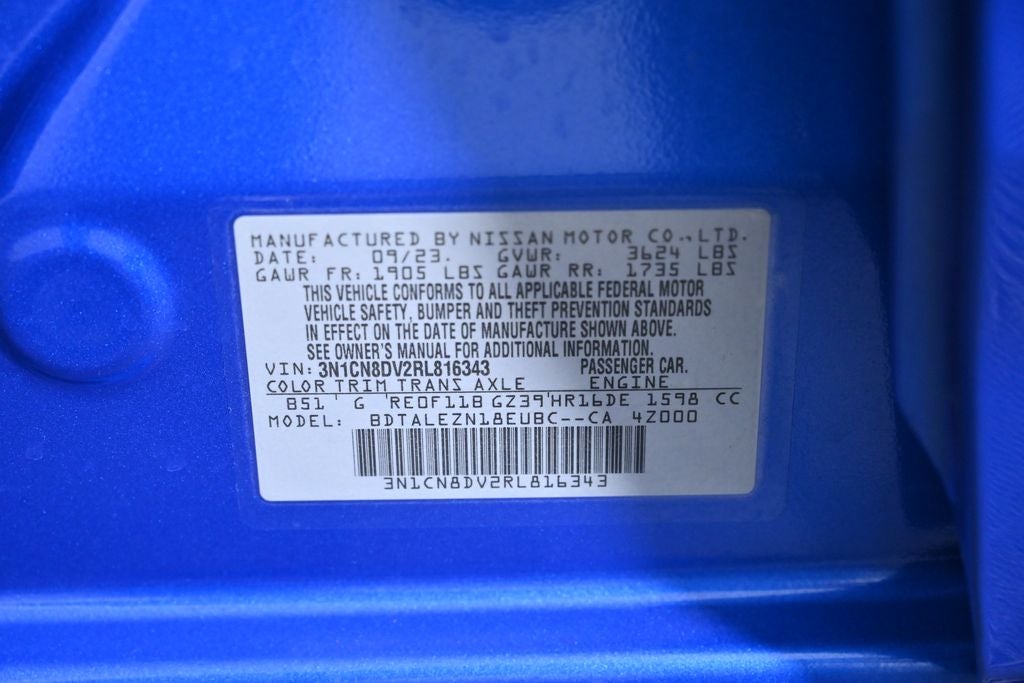 2024 Nissan Versa 1.6 S