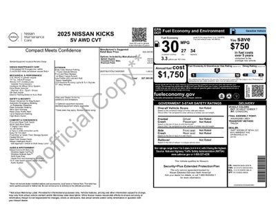 2025 Nissan Kicks SV Nissan Certified