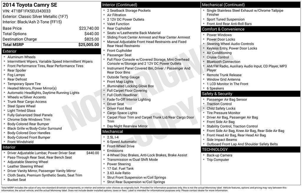 2014 Toyota Camry SE