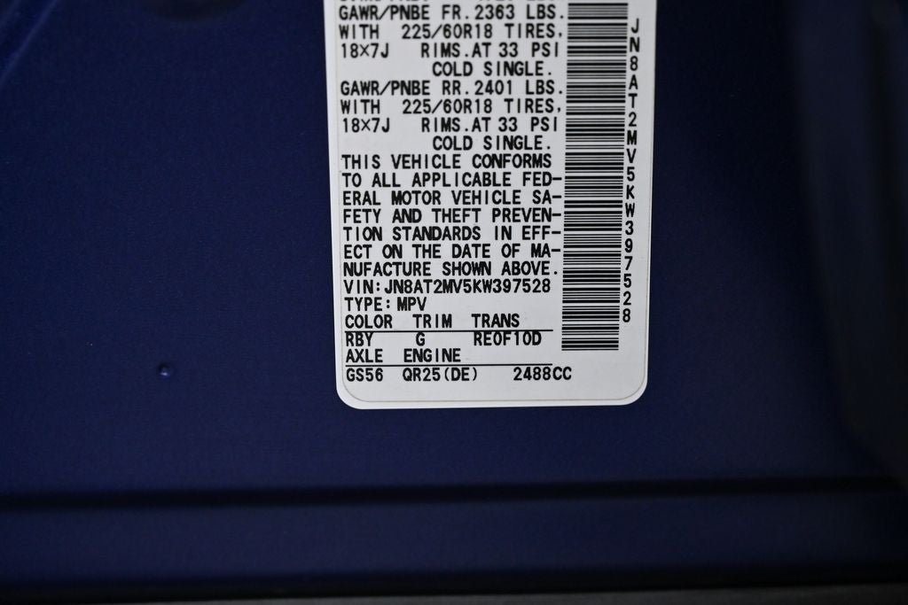 2019 Nissan Rogue SV