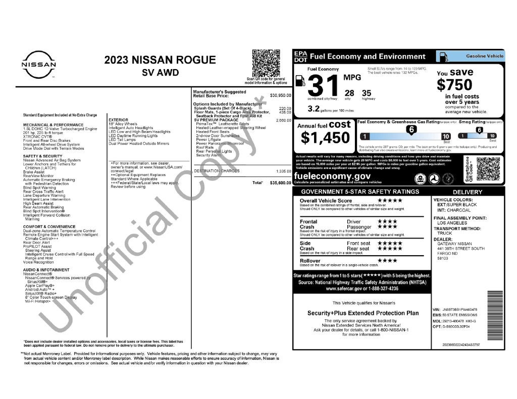 2023 Nissan Rogue SV Premium Nissan Certified