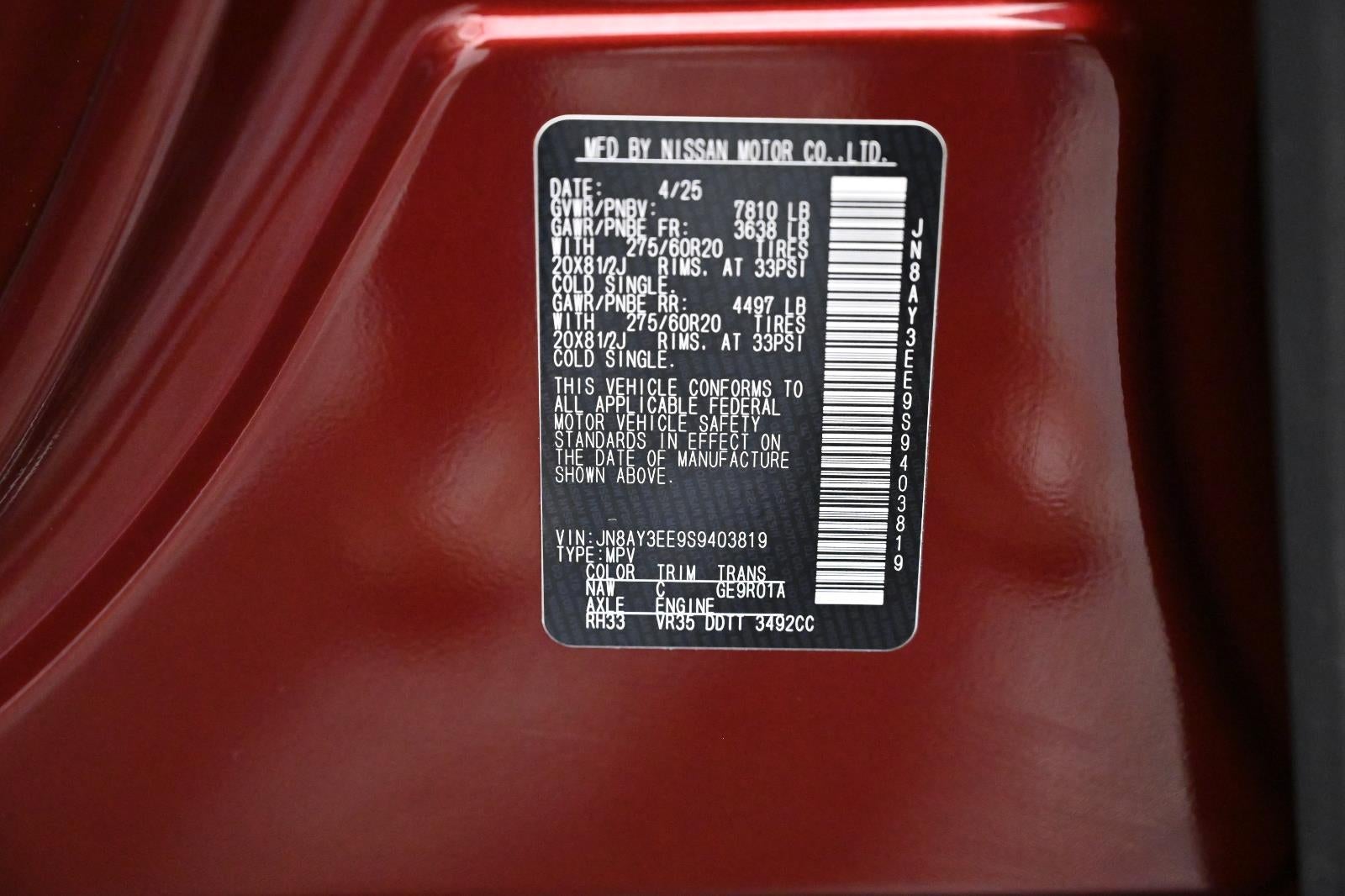 2025 Nissan Armada Platinum