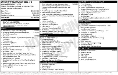 2025 MINI Cooper S Countryman Base