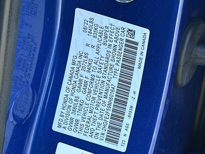 2022 Honda Civic Sport