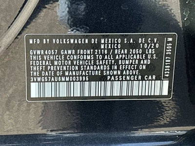 2021 Volkswagen Golf 1.4T TSI