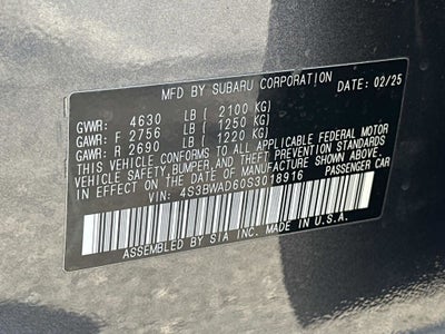 2025 Subaru Legacy Premium AWD