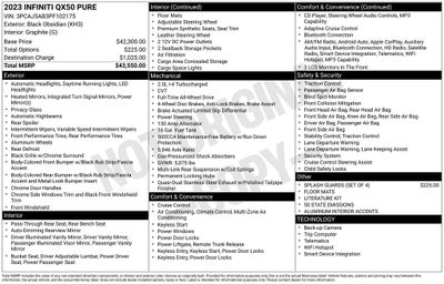 2023 INFINITI QX50 PURE