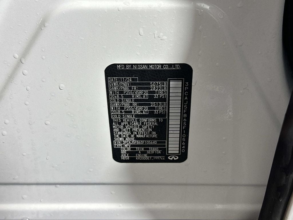 2025 INFINITI QX50 SPORT