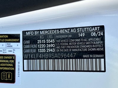 2025 Mercedes-Benz E-Class E 350 4MATIC®