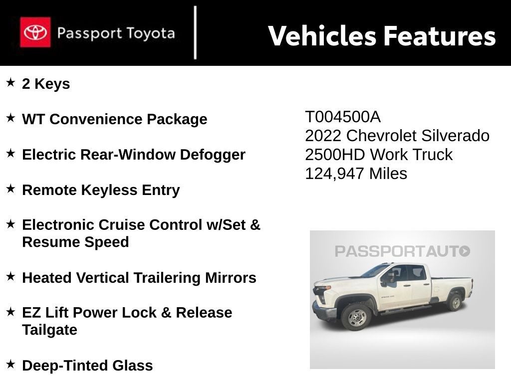 2022 Chevrolet Silverado 2500HD Work Truck