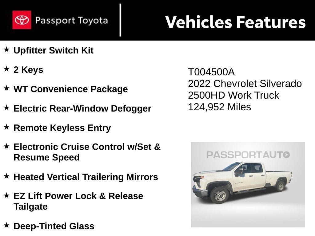 2022 Chevrolet Silverado 2500HD Work Truck