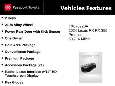 2024 Lexus RX 350 Premium